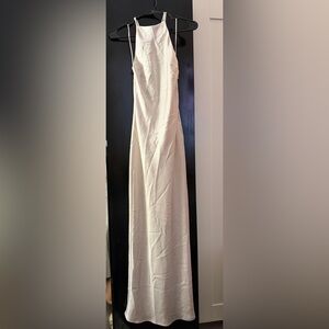 Zara Cream Maxi Slip Dress